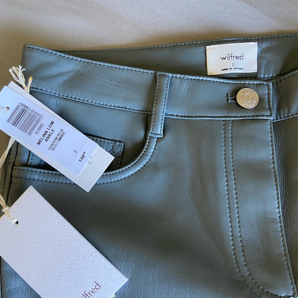 Aritzia Melina Low-Rise Vegan Leather Pants - Picture 8 of 8